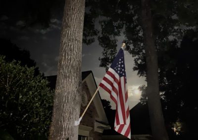 Moonlight Night USA Flag, Kingwood, Texas, USA by Diann