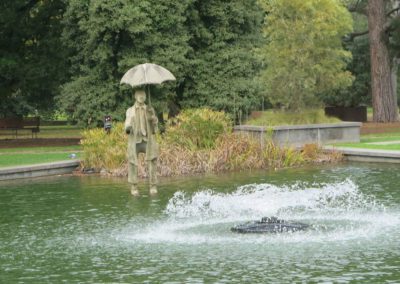 Rainman Statue Botanical Gardens, St. Kilda, Australia by Jo